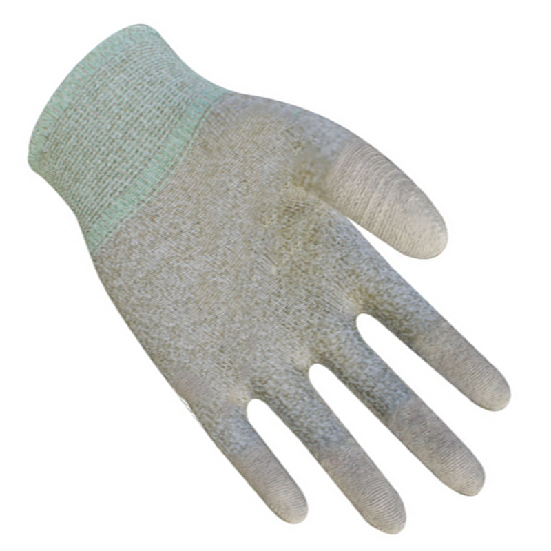 賽立特N10576-10碳絲PU涂指防靜電手套圖片1