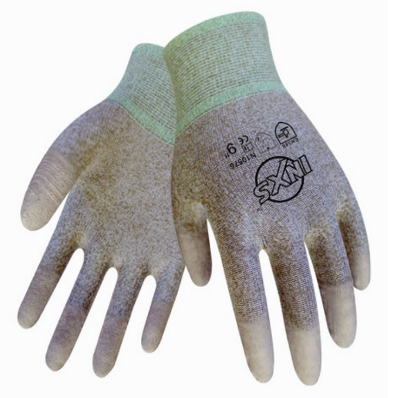 賽立特N10576-10碳絲PU涂指防靜電手套圖片2