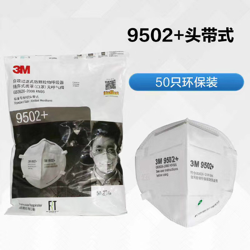 3M9502+頭帶式KN95防塵口罩(環(huán)保裝)圖片4
