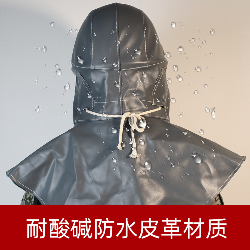 DH3107耐酸堿防水噴砂帽披肩頭罩圖片1
