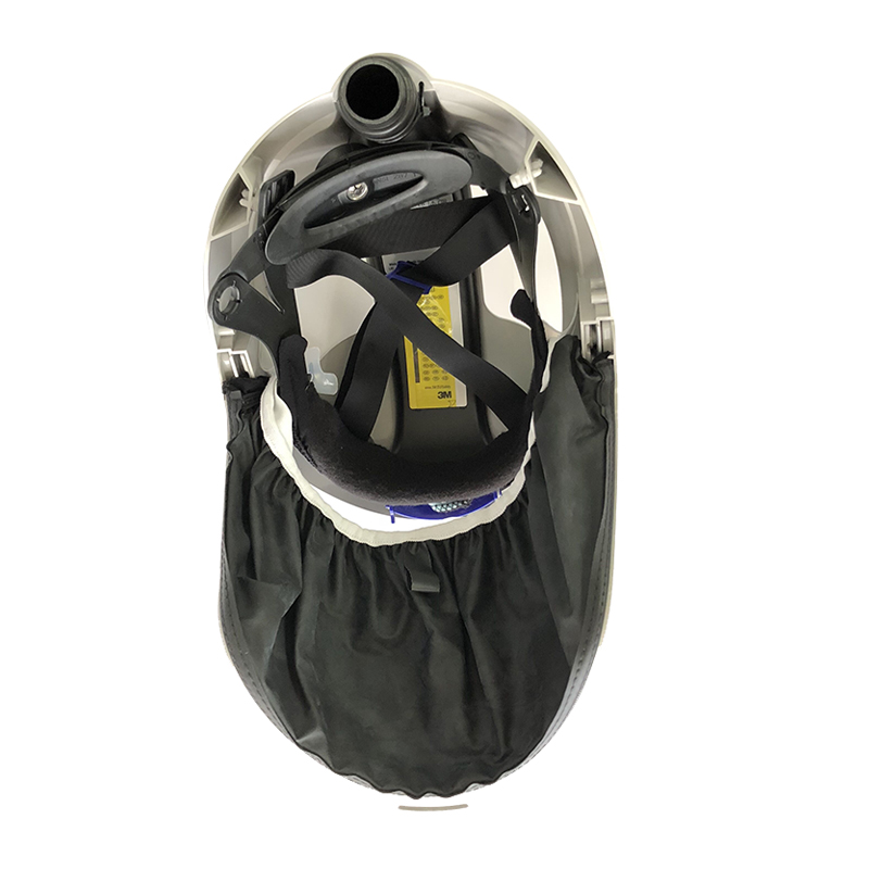 3M M-106帶通氣孔長(zhǎng)管呼吸器硬頭盔圖片3