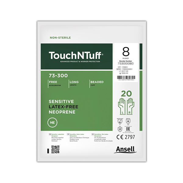 Ansell安思爾73-300TouchNTuff氯丁橡膠手套圖片1