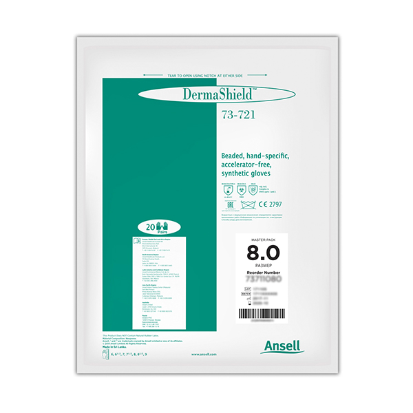 Ansell安思爾73-721DermaShield氯丁橡膠手套圖片2