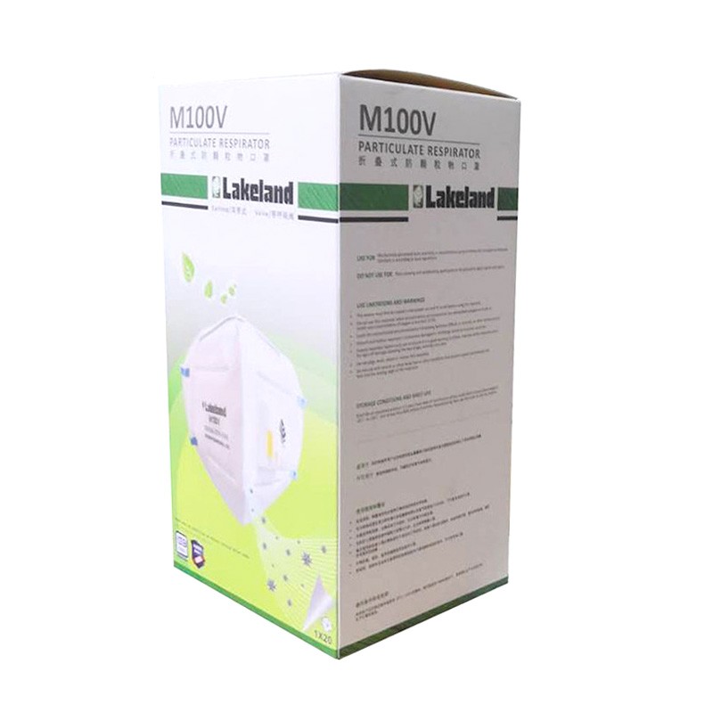 雷克蘭M100V （工業(yè)裝）帶呼吸閥防塵口罩圖片1