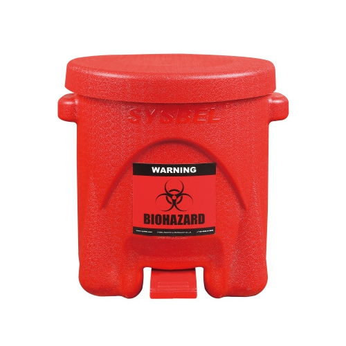 西斯貝爾WA8109200紅色生化垃圾桶圖片1