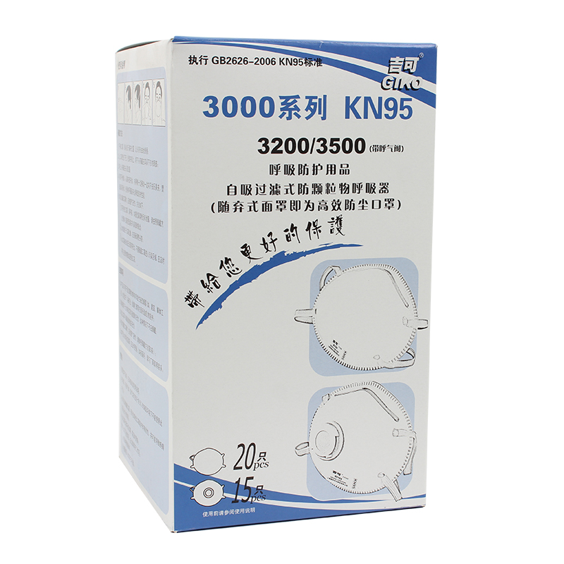 吉可3500帶閥防塵口罩圖片4