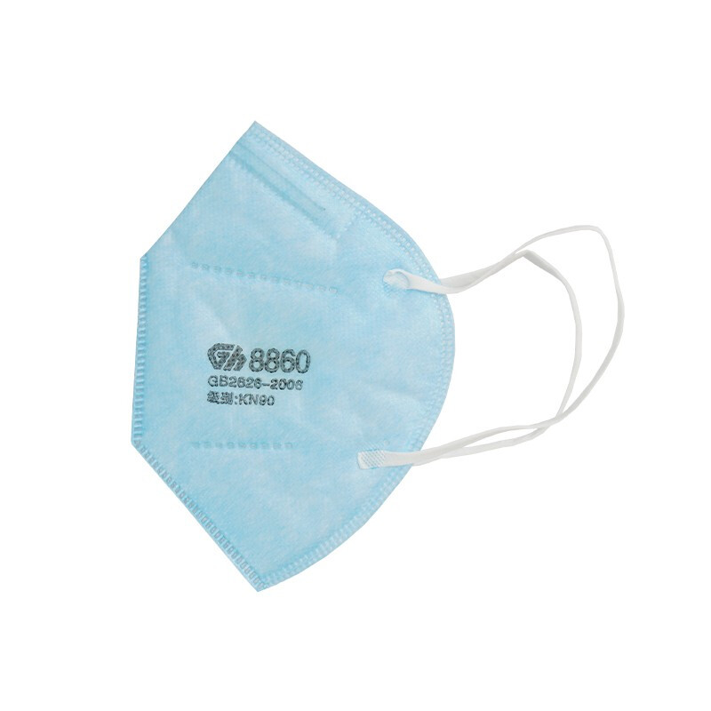 冠樺8860V藍(lán)色帶閥耳帶式KN90防塵口罩圖片1