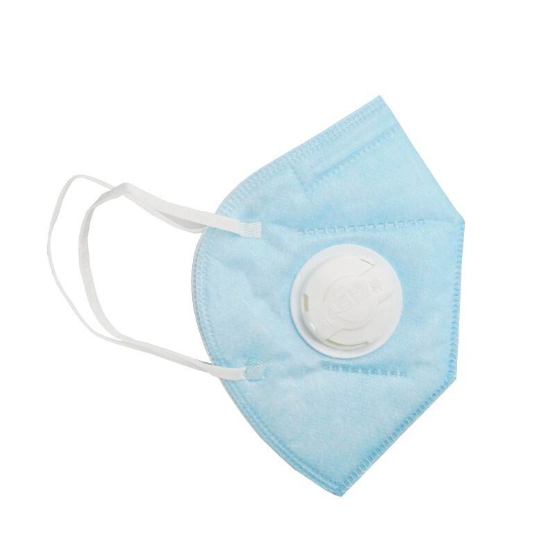 冠樺8860V藍(lán)色帶閥耳帶式KN90防塵口罩圖片2