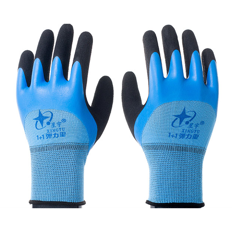 星宇1+1彈力星勞保手套圖片3