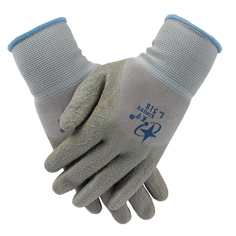 星宇L518滌綸乳膠皺紋半掛勞保手套圖片2