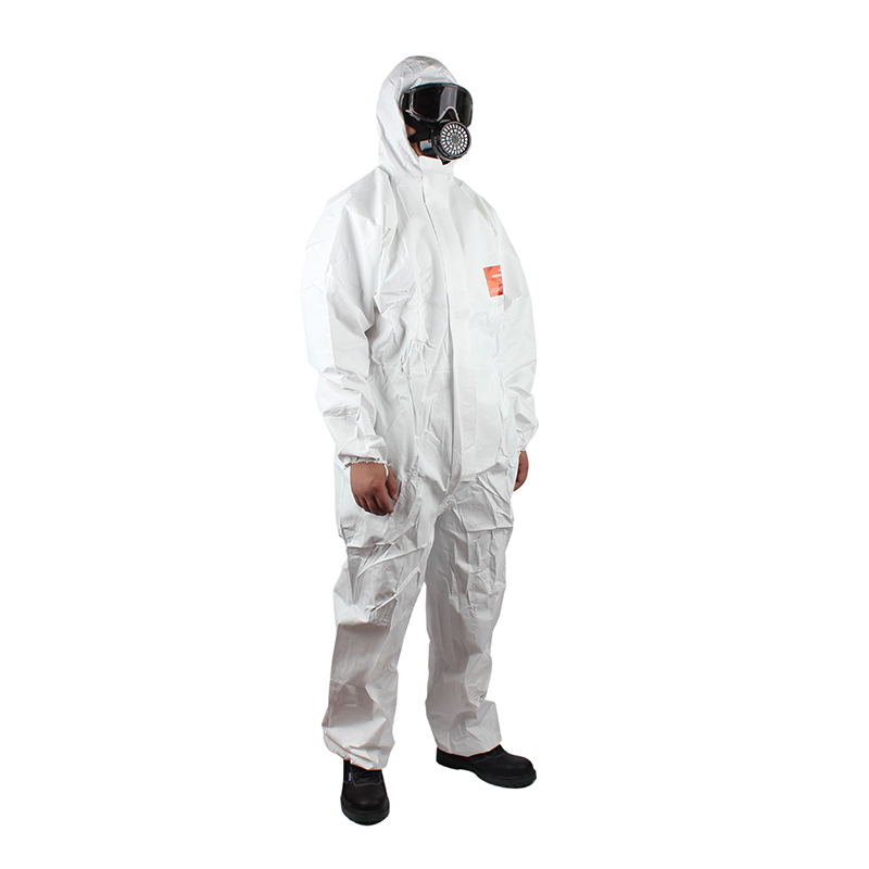 微護(hù)佳MG2500 WH25-W-99-111-02白色標(biāo)準(zhǔn)型有帽連體防護(hù)服圖片1