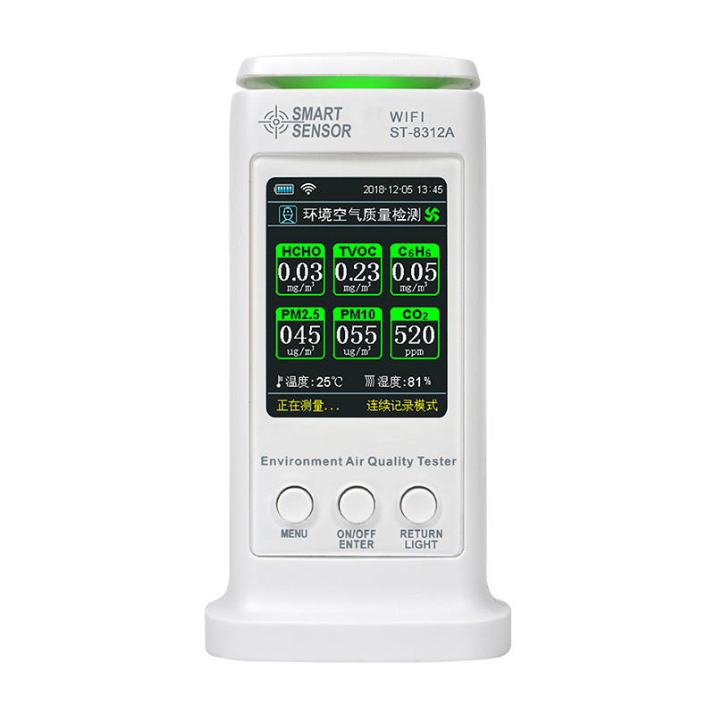 ?，擲T-8312A（WIFI版）環(huán)境空氣質(zhì)量檢測儀圖片2