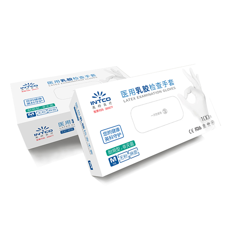 英科LGBCM1006淡黃色乳膠醫(yī)用手套圖片3