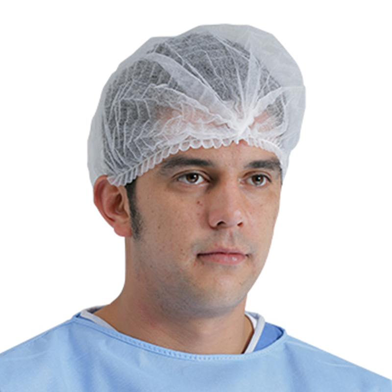 英科MC141002白色一次性無紡布條形帽圖片1 英科MC141002白色一次性無紡布條形帽圖片1