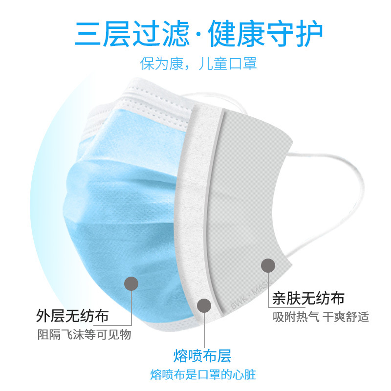 保為康KT01一次性兒童口罩圖片2