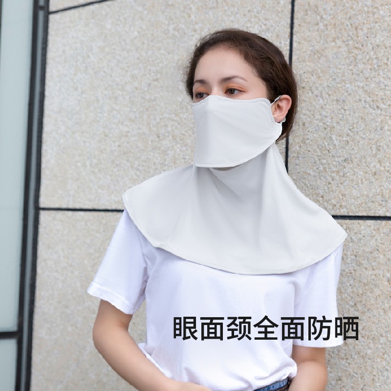 松研B32護(hù)頸冰絲防曬口罩圖片1