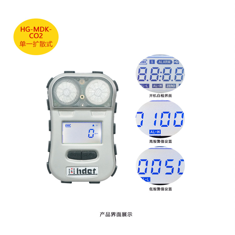 海固HG-MDK-CO2迷你擴(kuò)散式二氧化碳?xì)怏w檢測(cè)儀圖片1