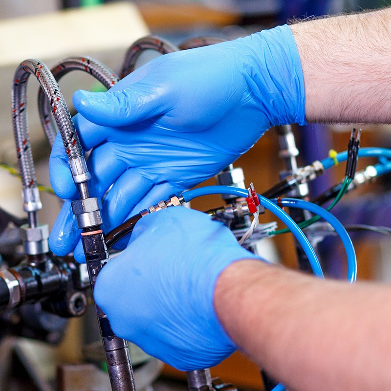 愛馬斯APFNCHD42100藍(lán)色一次性丁腈手套小號(hào)圖片4