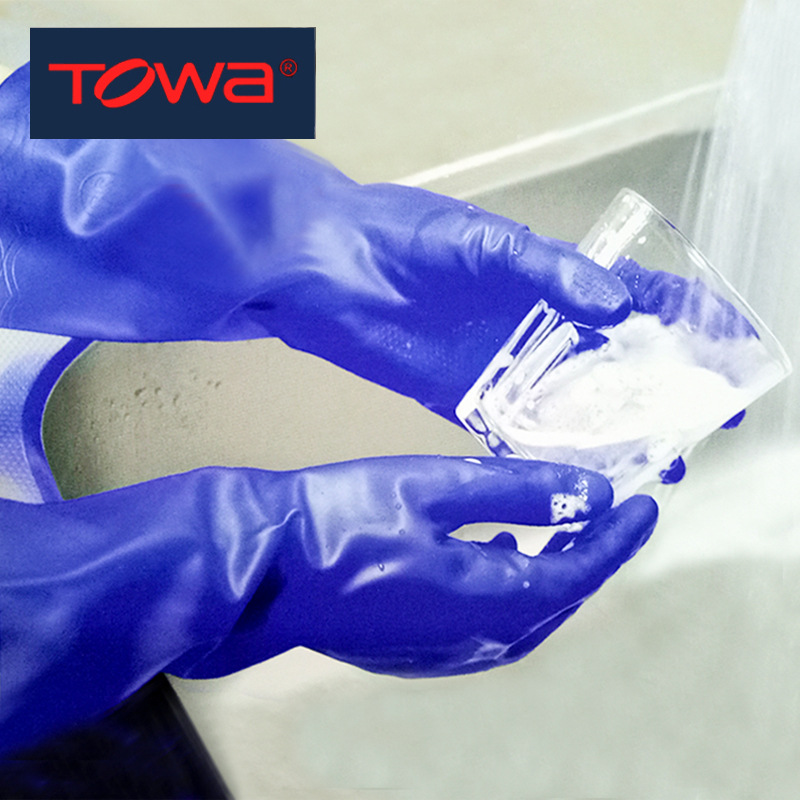 TOWA 774藍(lán)色耐油PVC手套圖片1