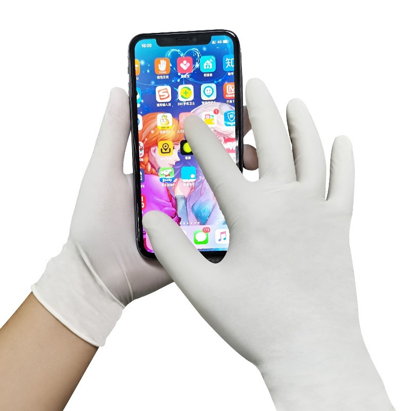 愛(ài)馬斯TLFC46100加厚一次性乳膠手套圖片1