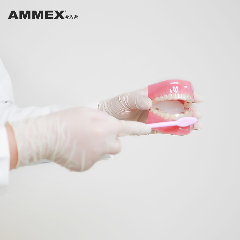 愛馬斯TLFVMD42100一次性乳膠醫(yī)用手套圖片1