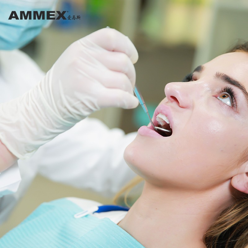 愛馬斯TLFVMD42100一次性乳膠醫(yī)用手套圖片3