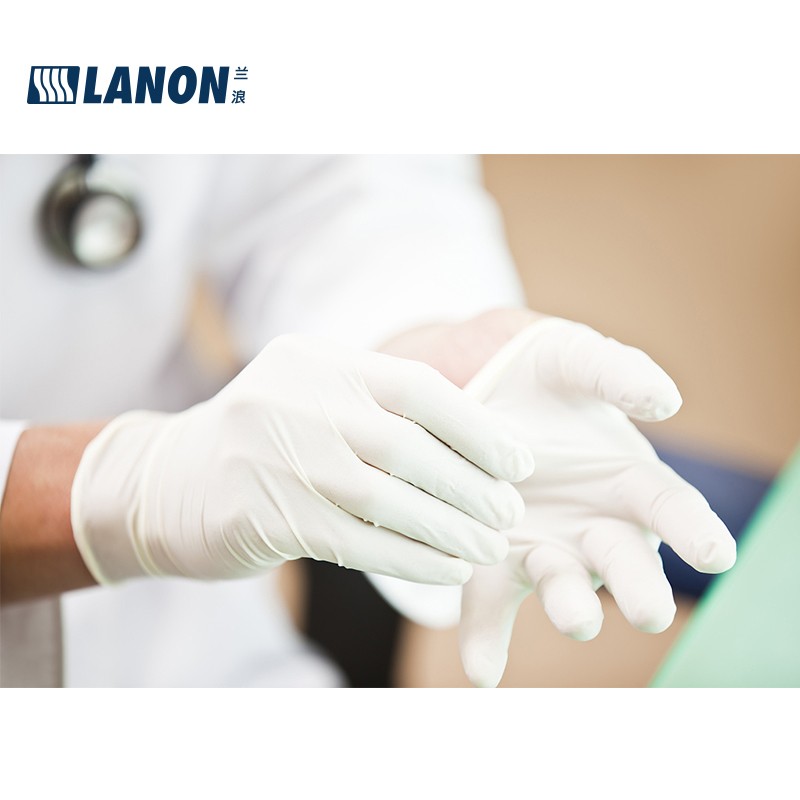 LANON蘭浪LD11食品級(jí)一次性乳膠手套圖片2
