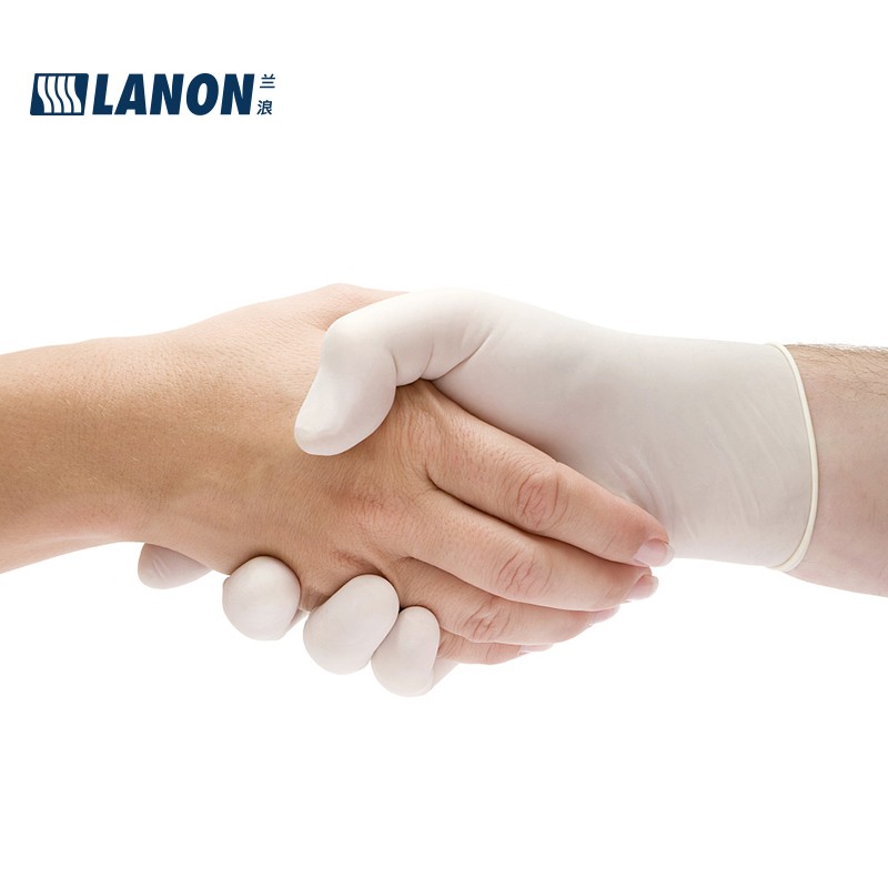 LANON蘭浪LD11食品級(jí)一次性乳膠手套圖片3