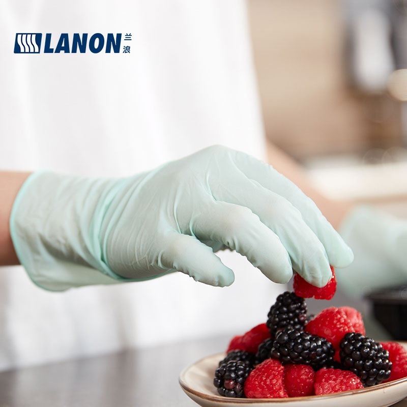 LANON蘭浪WD51加厚一次性乳膠手套圖片4