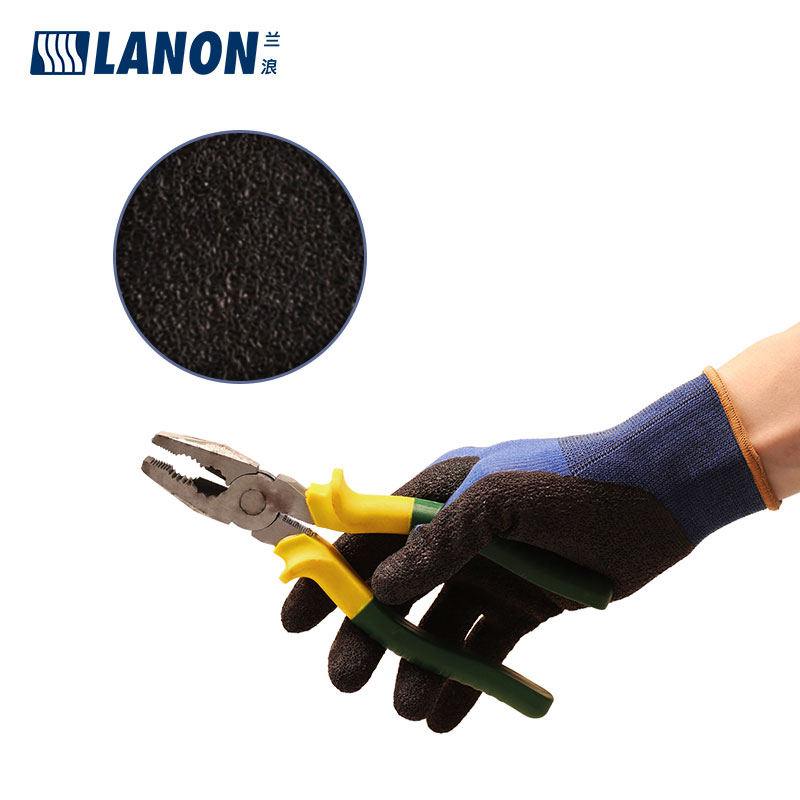 LANON蘭浪H200橡膠涂掌勞保手套圖片2