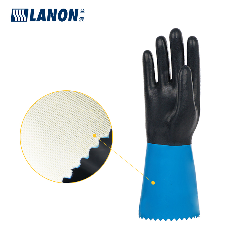 LANON蘭浪SR303氯丁橡膠防化手套圖片1