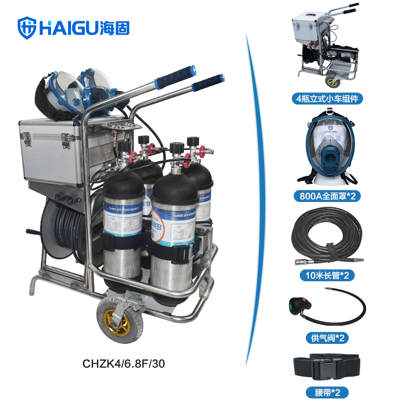 海固HG-CHZK4 6.8L移動(dòng)供氣源車(chē)載式長(zhǎng)管呼吸器圖片1