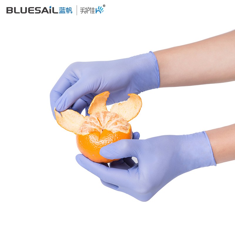 藍(lán)帆醫(yī)療N2992防水防油一次性丁腈手套圖片3