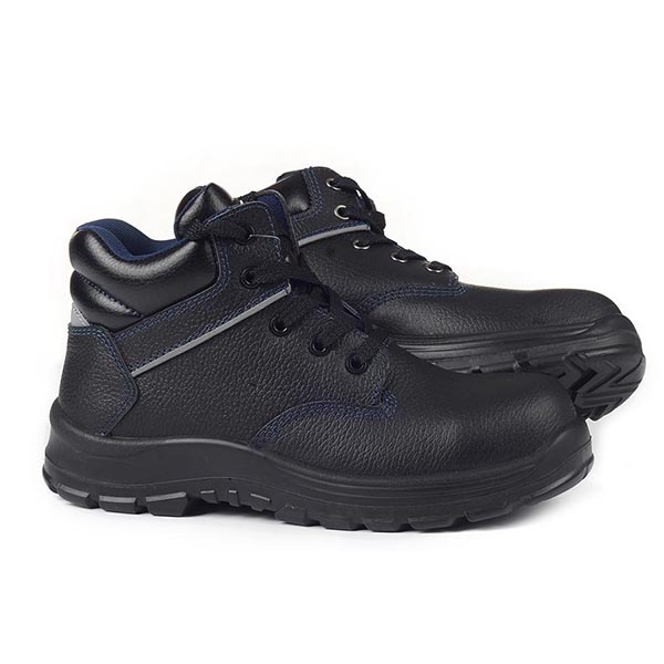 羿科60725113黑色中幫PC頭絕緣非金屬安全鞋圖片1