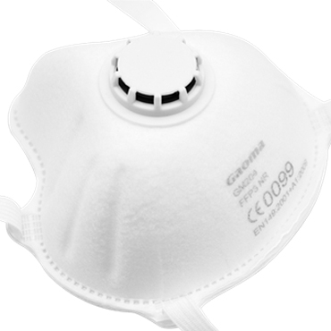 高瑪204 FFP3杯狀帶閥防塵口罩圖片2