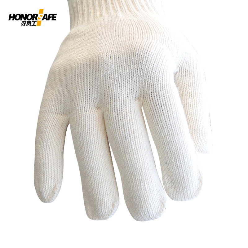 好員工H10-MS600耐磨黃色羅口棉紗手套圖片3