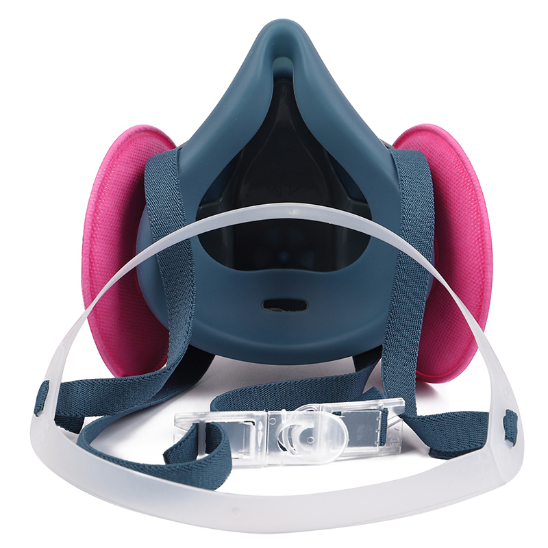 勞衛(wèi)301-17雙濾棉半面罩防塵面具圖片1