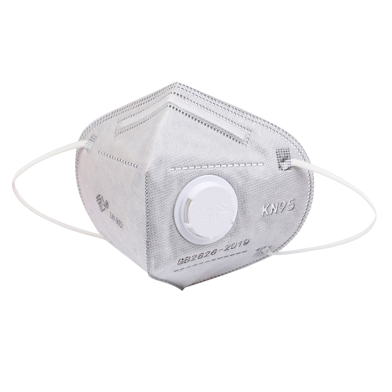 勞衛(wèi)9031活性炭帶閥折疊式防塵口罩圖片2