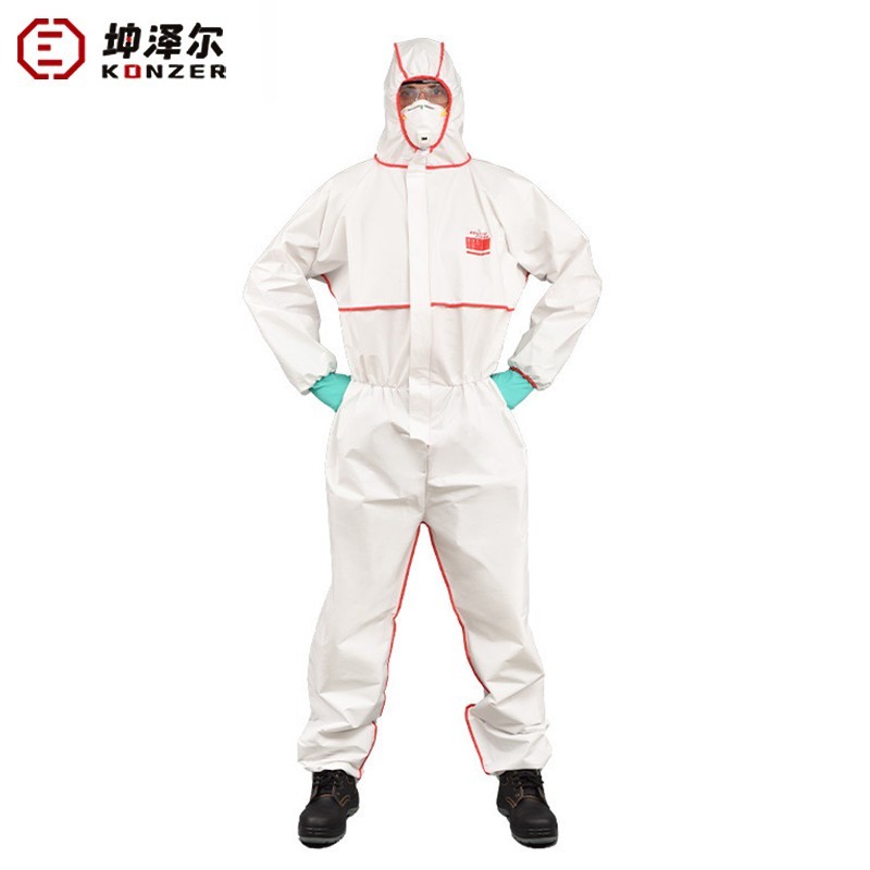 坤澤爾K2000B白色連帽防護(hù)服圖片4