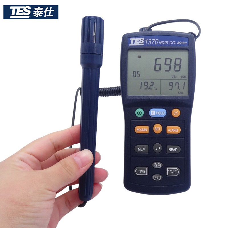 臺(tái)灣泰仕TES-1370非色散式紅外線二氧化碳測(cè)試器圖片1