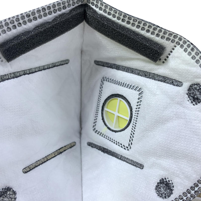 理松1206VC折疊活性炭防塵口罩圖片2