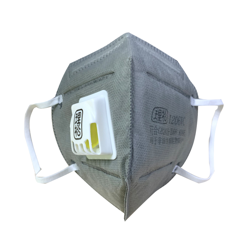 理松1206VC折疊活性炭防塵口罩圖片3
