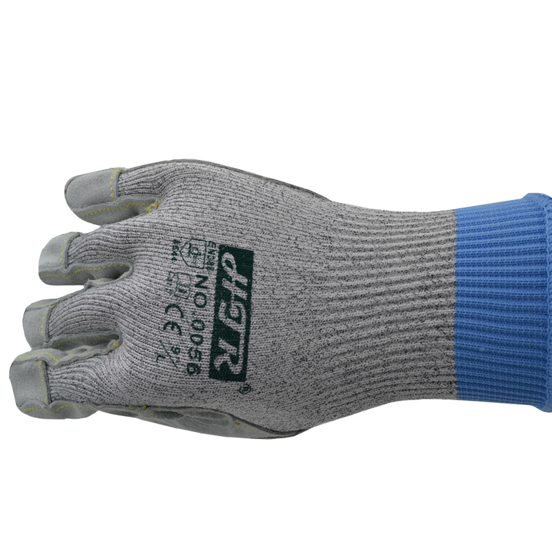 海太爾0056手掌縫皮防割手套圖片3