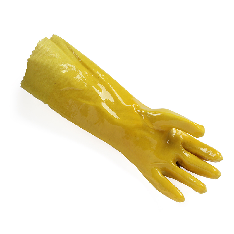 春蕾045（45-4）棉毛浸塑PVC手套圖片1