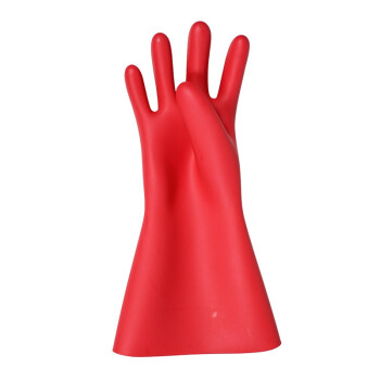 安全牌防觸電乳膠1級絕緣手套圖片1