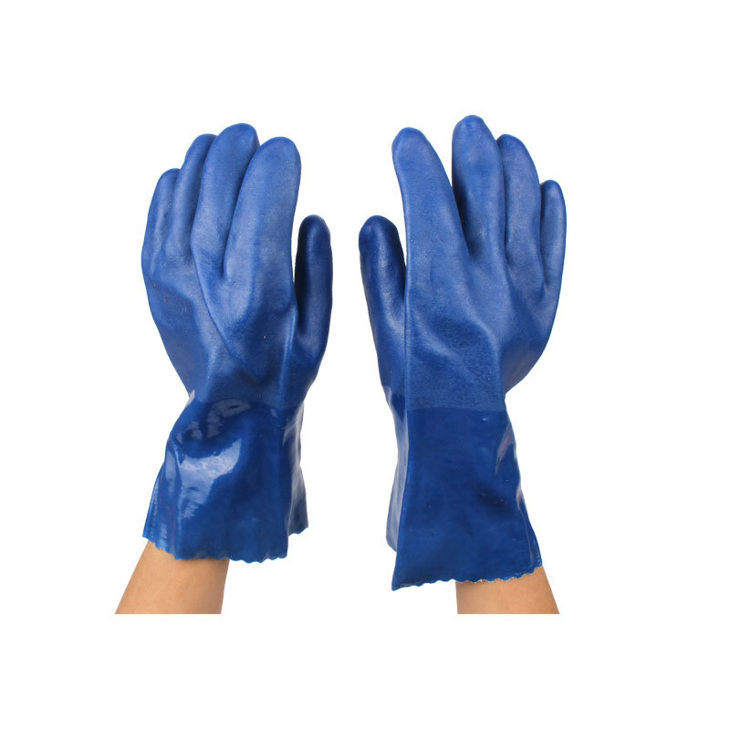 千禧龍516藍(lán)色耐油PVC手套圖片1