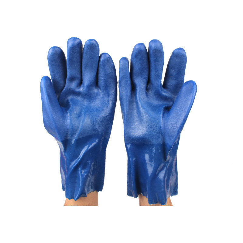 千禧龍516藍(lán)色耐油PVC手套圖片2