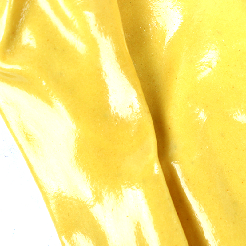 千禧龍028黃棉毛浸塑PVC手套圖片3