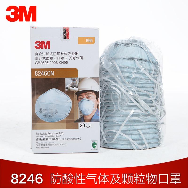 3M8246CN杯型頭戴式R95防毒口罩圖片3