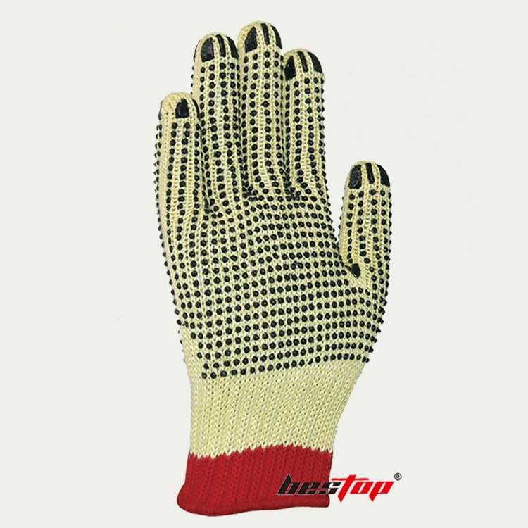 bestop倍護(hù)B5033-2芳綸PVC點(diǎn)塑阻燃防割手套圖片1